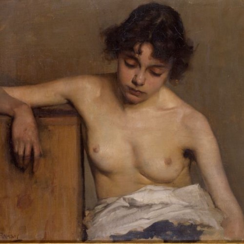 Study of girl, half-nude 1897
